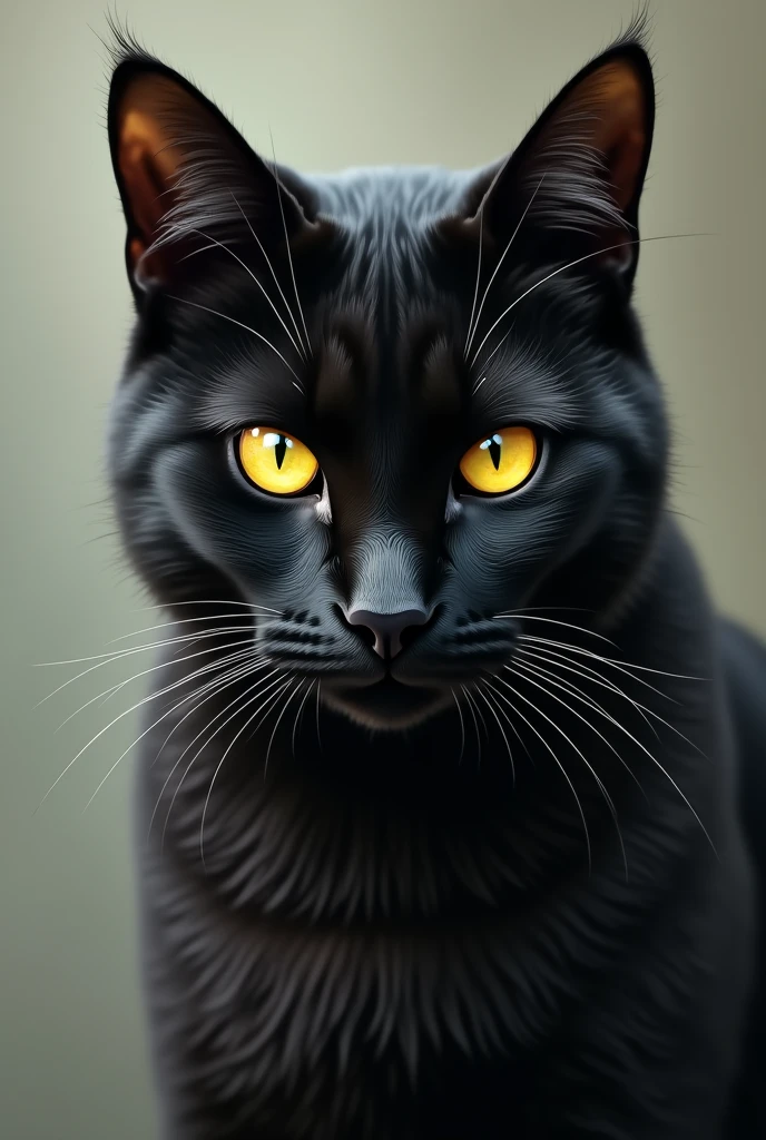 A cat with yellow eye 👁️ 
