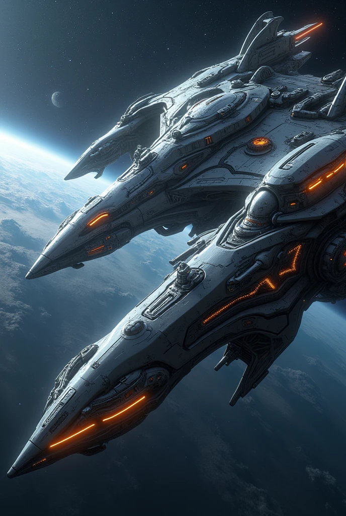 Alien civilization with futuristic spacecraft hd
