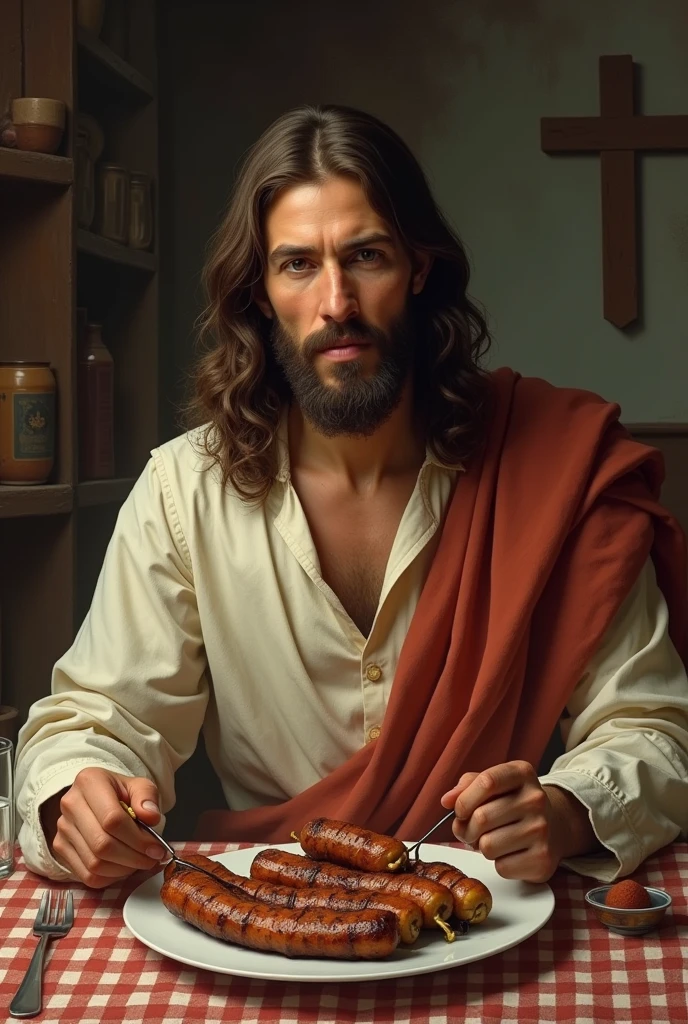Jesus eats cevapcici