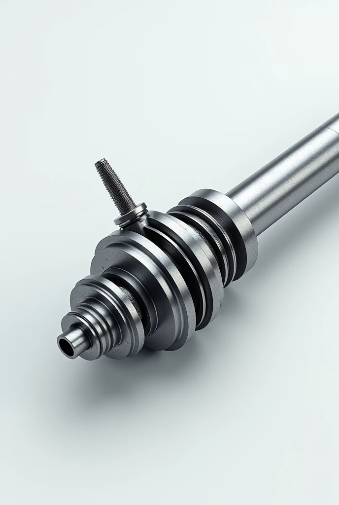 Make me a realistic picture of a steering shaft, and that has descriptions