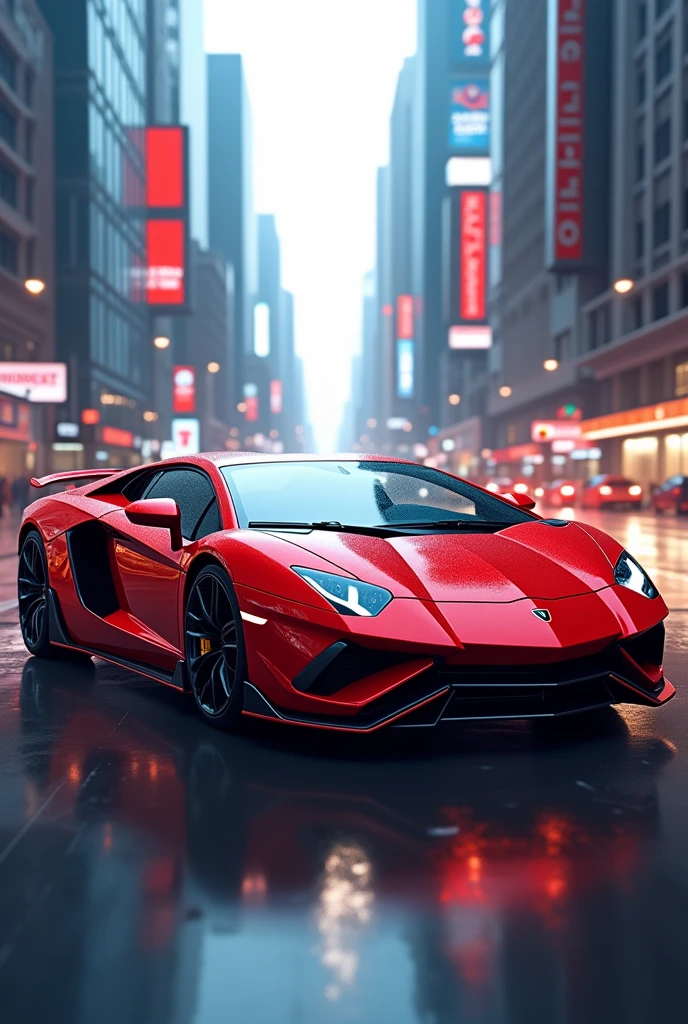 Cool car red hd