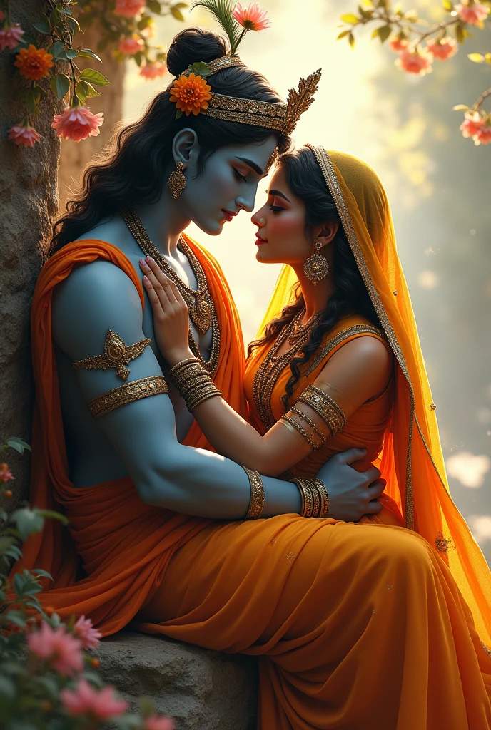 Krishna bhagwan Radha ke sath Raslila kar rahe ho image 4D