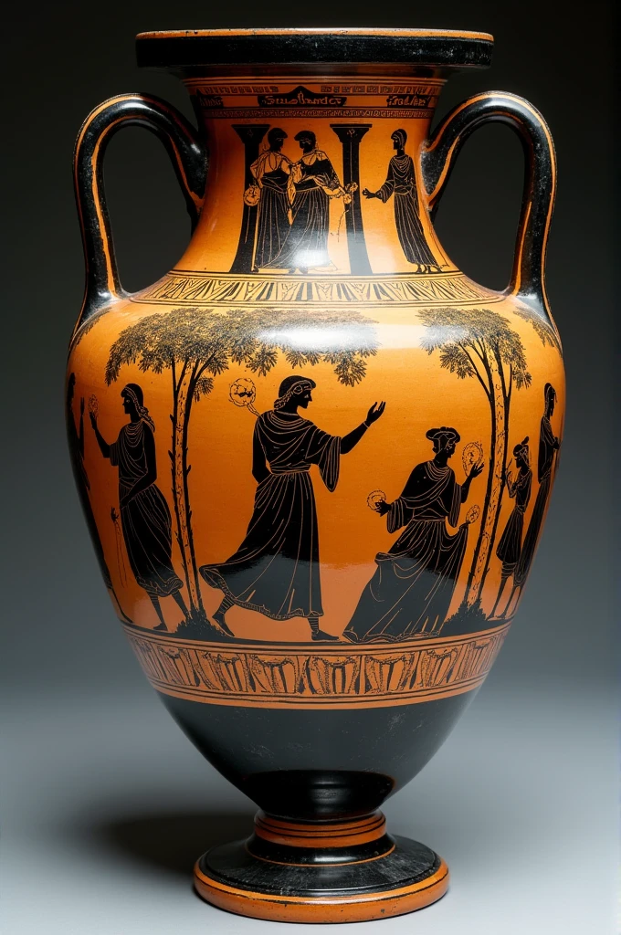 5. **A Greek vase**: With drawings showing scenes from mythology or everyday life in Greece