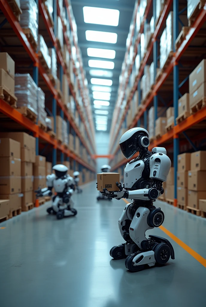 Warehouse company works with collaborative robots, operate automated storage and retrieval systems