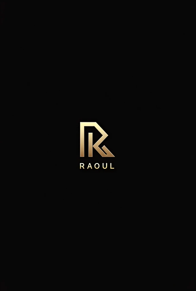 Can u create me a simple logo for brand named " RAOUL ". The colors should be black, silver and gold and have a minimalist look to the logo