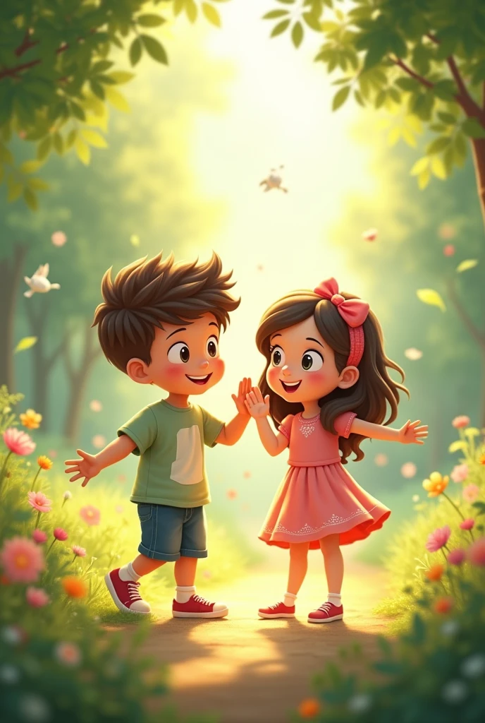 A nide boy and girl