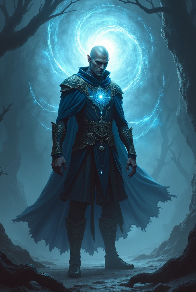 Half elf  man warlock undying 