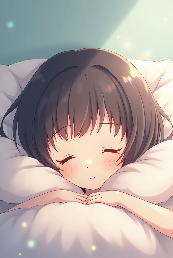 sleepy anime girl