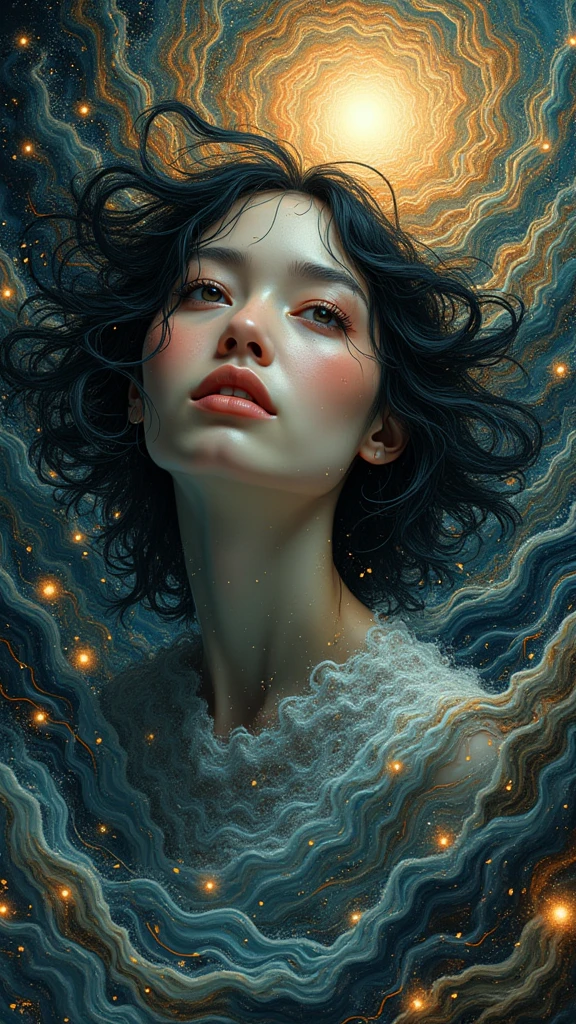 Rosy tears、Official Art、unity 8k wallpaper、Ultra-detailed、Beautiful and aesthetic、masterpiece、Highest quality、(Tangleた、And Mandalas、Tangle、Tangle)、(Fractal Art:1.3)、One Girl、Very detailed、Dynamic Angle、Cowboy Shot、Chaos in its most beautiful form、elegant、Brutalist Design、Vibrant colors、Romance、James Jean、Robbie Dowie Anton、Ross Tran、Francis Bacon、Michal Muratz、Adrian Gainey、Petra Cortright、Gerhard Richter、takato yamamoto、Ashley Wood、atmosphere、Ecstasy Note、Streaming notes are visible