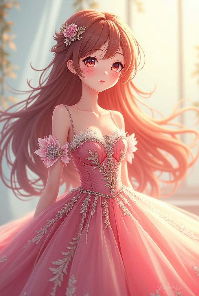 anime girl in dress