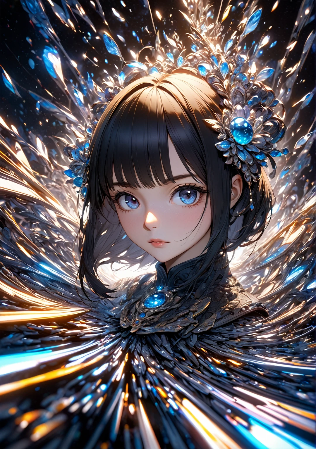 woman, masterpiece, Highest quality, Highest quality, Cinema Lighting, (Volumetric lighting), Very detailed 8k wallpaper, Concentrated, 8k wallpaper, 4K wallpaper, Very detailed,, Sharp focus, Absurd, (High resolution:1.2), (High Contrast), Detailed and complex, Instagram, Portraiture, Very detailed, Digital Painting, Art Station, Concept Art, Smooth, Sharp focus, figure, Cinema Lighting,