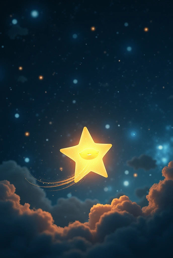 little baby star flying