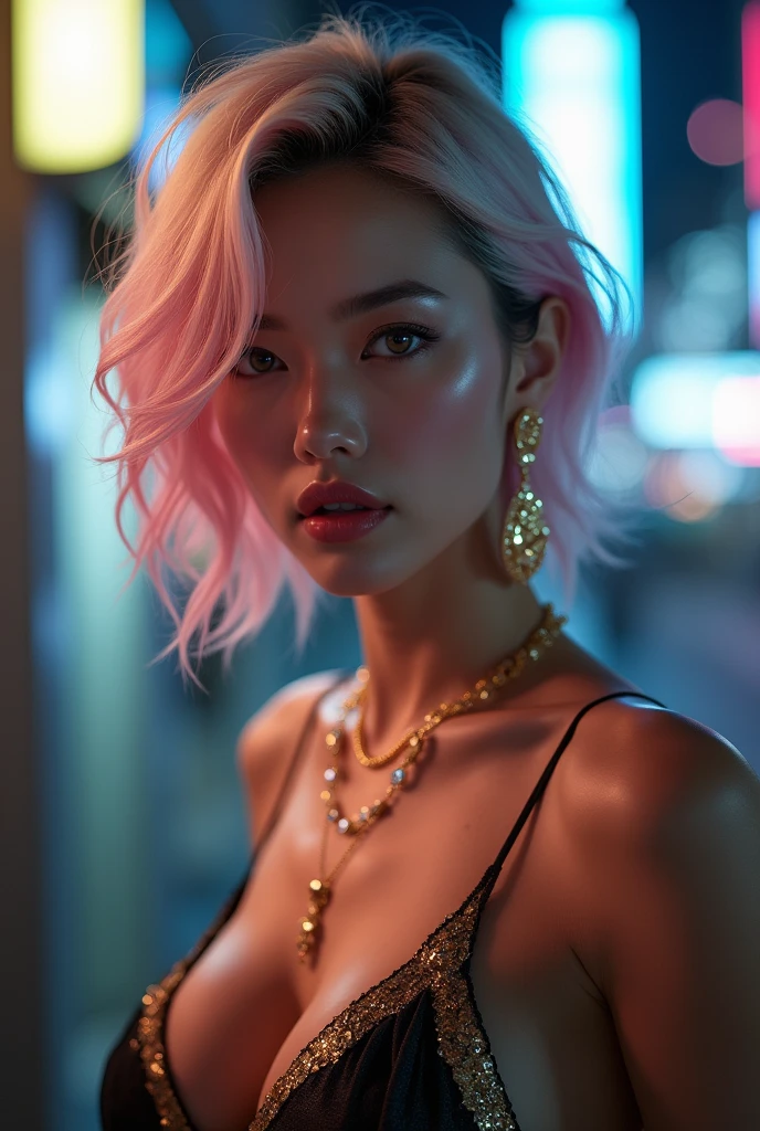 Kpop idol female pink short 