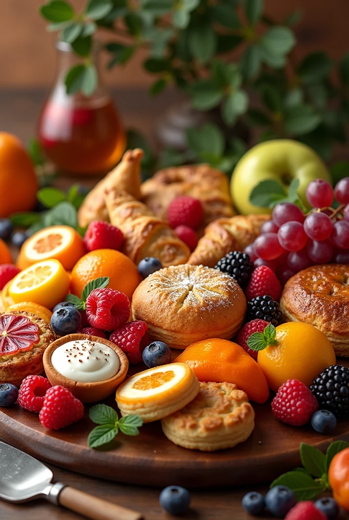 Some delicious food and fruits 