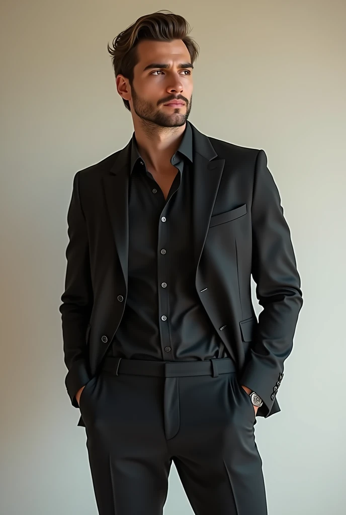Creer moi une homme d’une vingtaine d’annee d’origine magrebine au attres de manequina il faut qu’elle ai les yeux clair musclé