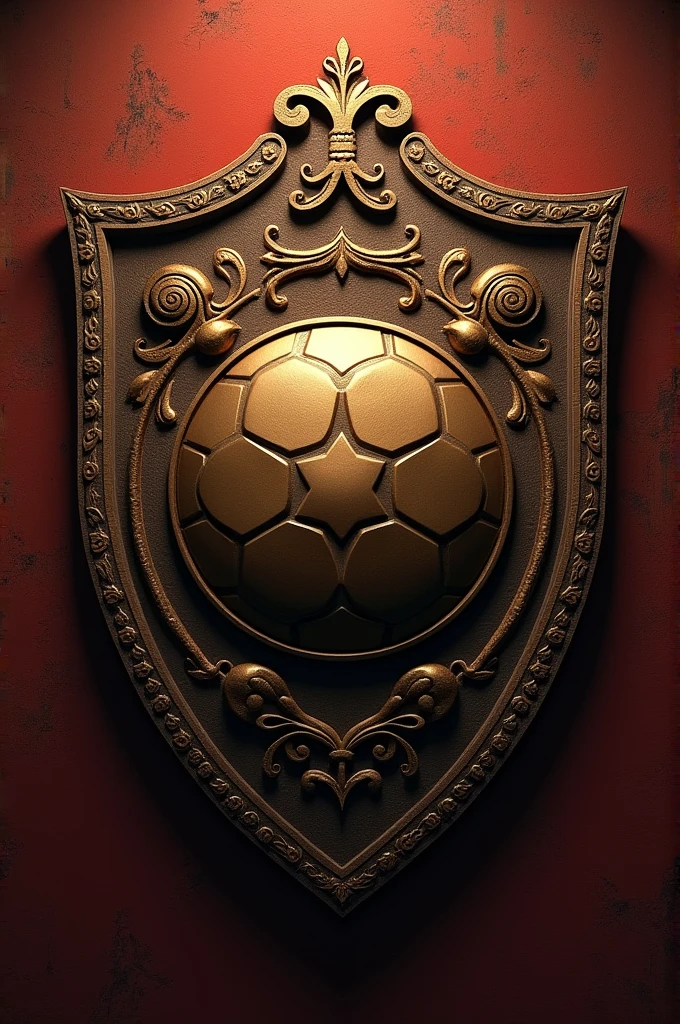 Generate a football shield of a team called "All for one"