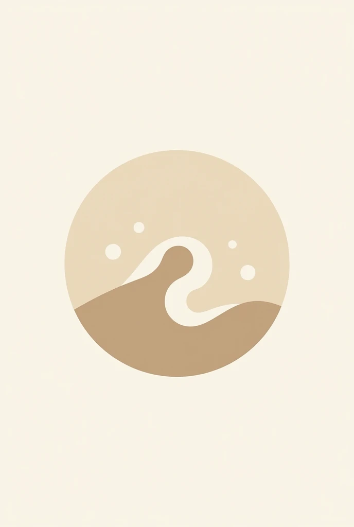 Créer un dessin qui lie le sable et la poterie sous forme de logo rond minimaliste + écrire sur le logo : ti grain de sable