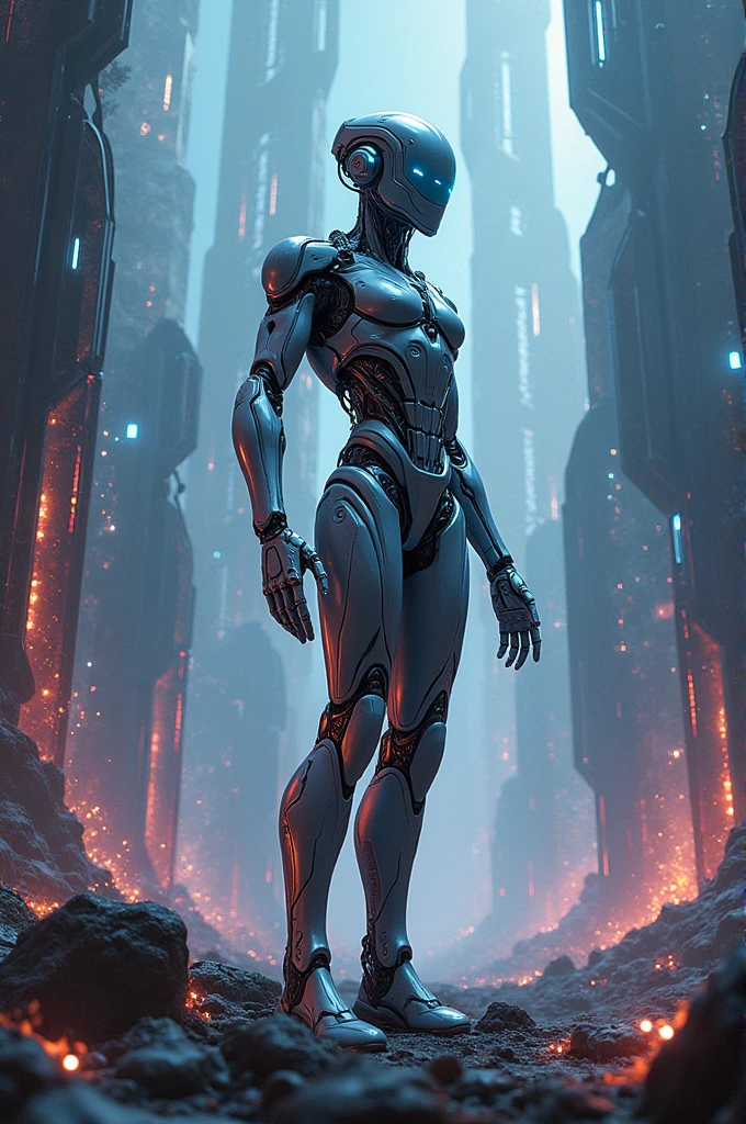 Create a digital art of technology