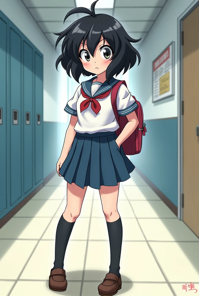 Dragon Ball Pan Dressed As A Schoolgirl