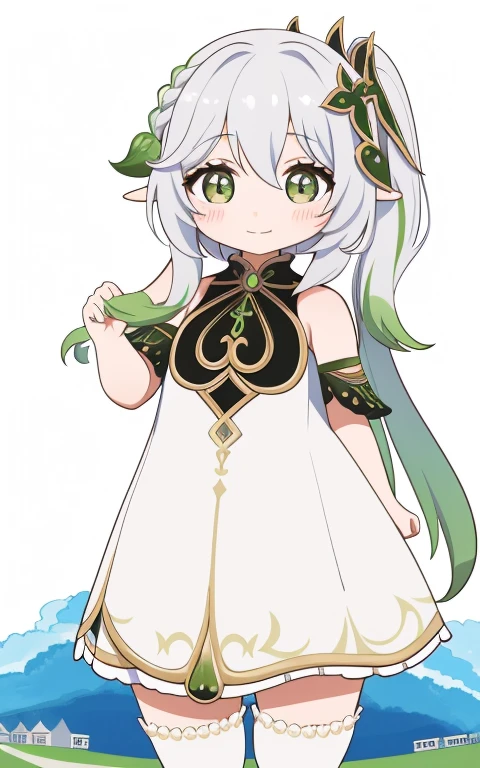 fullcg,Best quality,highest quality, 8k,Soft lighting, Confused, Looking at the audience, alone, smile, Knee socks,Nahida Genshin Impact | Character Lora 1283,((low length:1.5)),((chibi:1.5)),((little child girl)),1girl,difficult,cowboy shot,Beautiful cityscape,naked,nfsw,