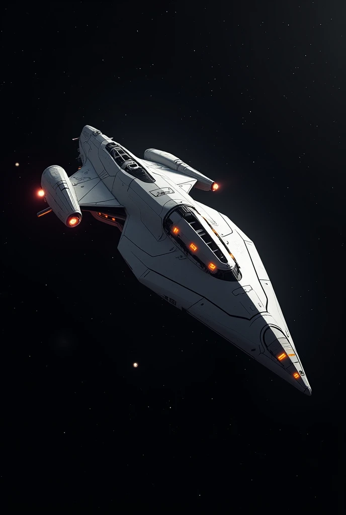 Science fiction futuristic spaceship