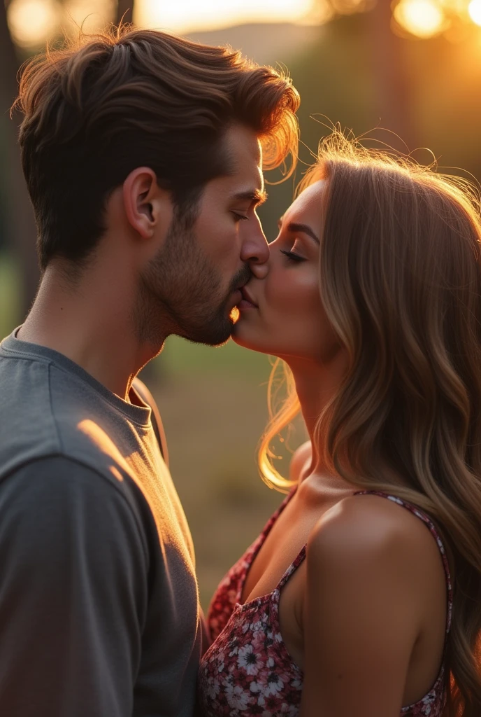 A girl kissing man cock