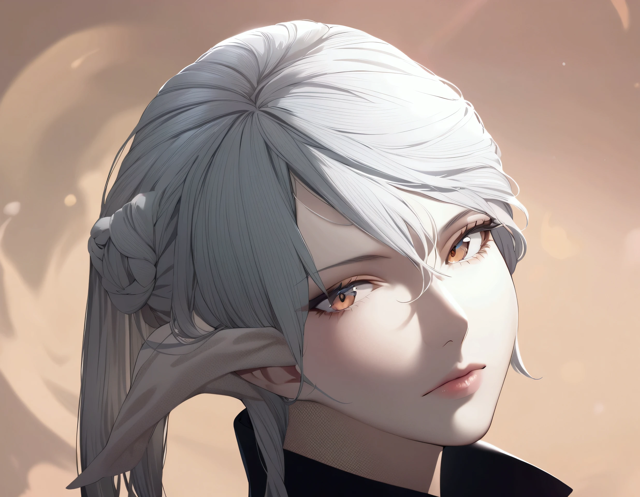 One person, Hair behind ears, High resolution, solo,