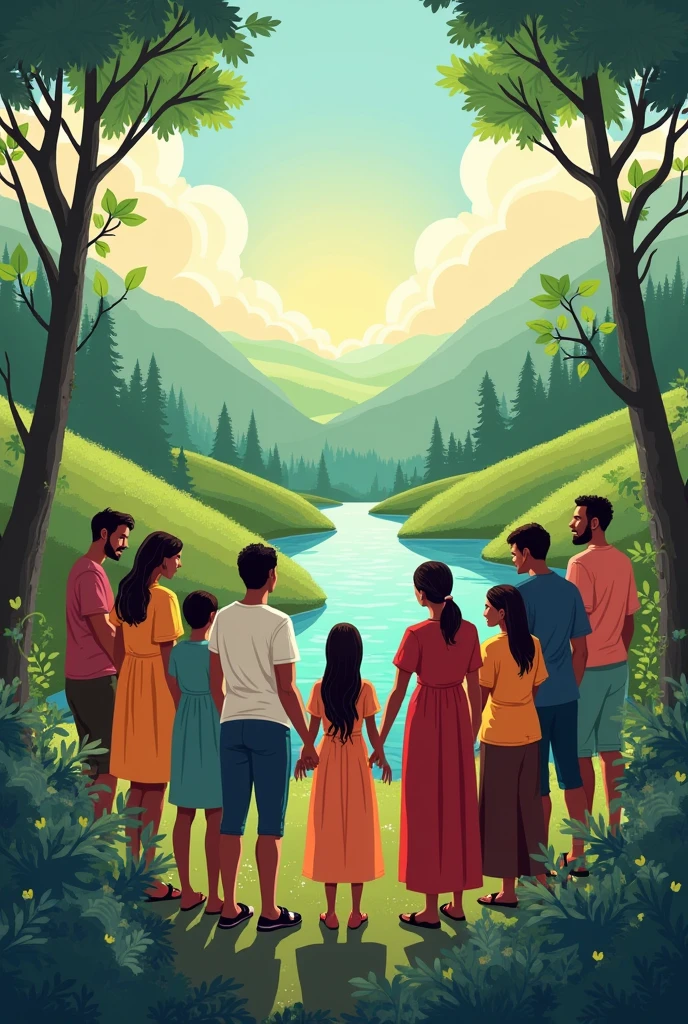 Make a poster about the season of creation 2024