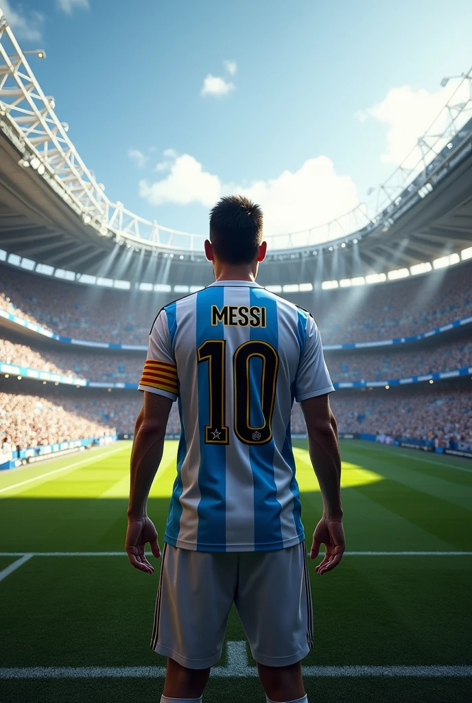 Create a visit to the Real Madrid stadium with Messi&#39;s number 10 shirt 