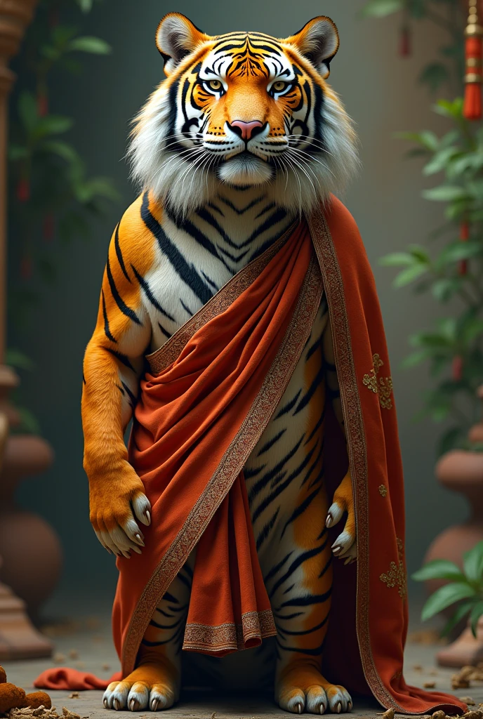 Tigress wears indian saree on ramp walk