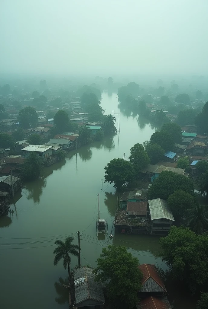 Pray for flooding area in Bangladesh 
Make this as a text Don't show any People 