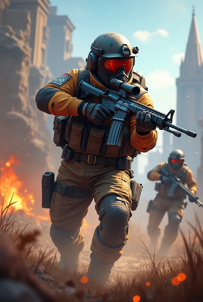 Free fire game in 9:16 ratio thumbnail and write" 1 YEAR AGO VIDEO PUBLISH "