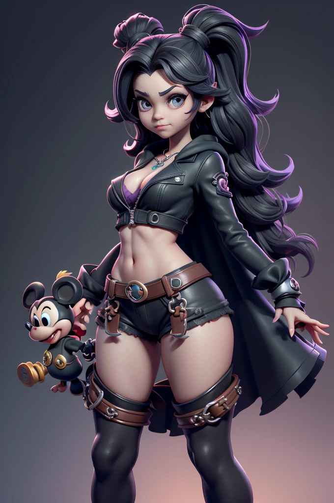 monstros estilos kingdom hearts, baseados em animais,3d style, shadown monster, demons, darkness monster, rayman legends, mickey mouse character style, girl and body, kingdom hearts, malhas leves e quentinhas, cores quentes e alegres, portando espada magica, dark mouse in around, (raytrace),(((sexy e sensual)))