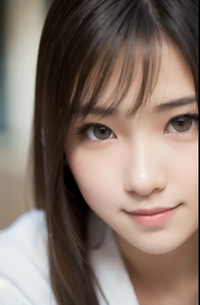best quality, face focus, soft light, ultra high res, (photorealistic:1.4), RAW photo,(Shinozaki Ai), white skin, kawaii,
1 Japanese girl, solo, cute, smile, (pupil, lights in the eyes), detailed beautiful face, Medium-sized breasts,(high resolution detail of human skin texture),(long hair),(portrait), upper body, white traditional kimono
