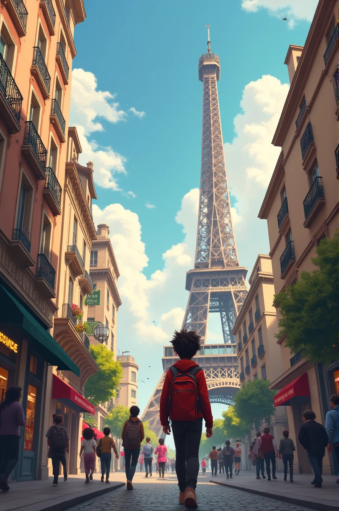 13 year old tall brown skin visiting paris
