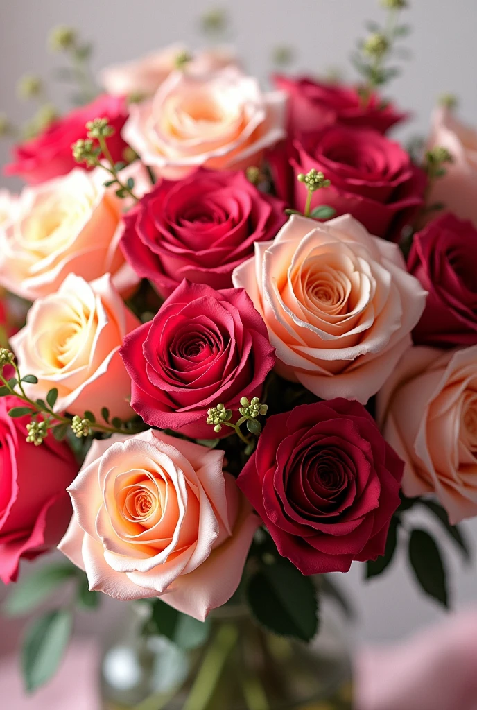 Beautiful bouquet of roses