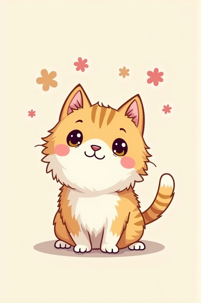 Cute cat logo