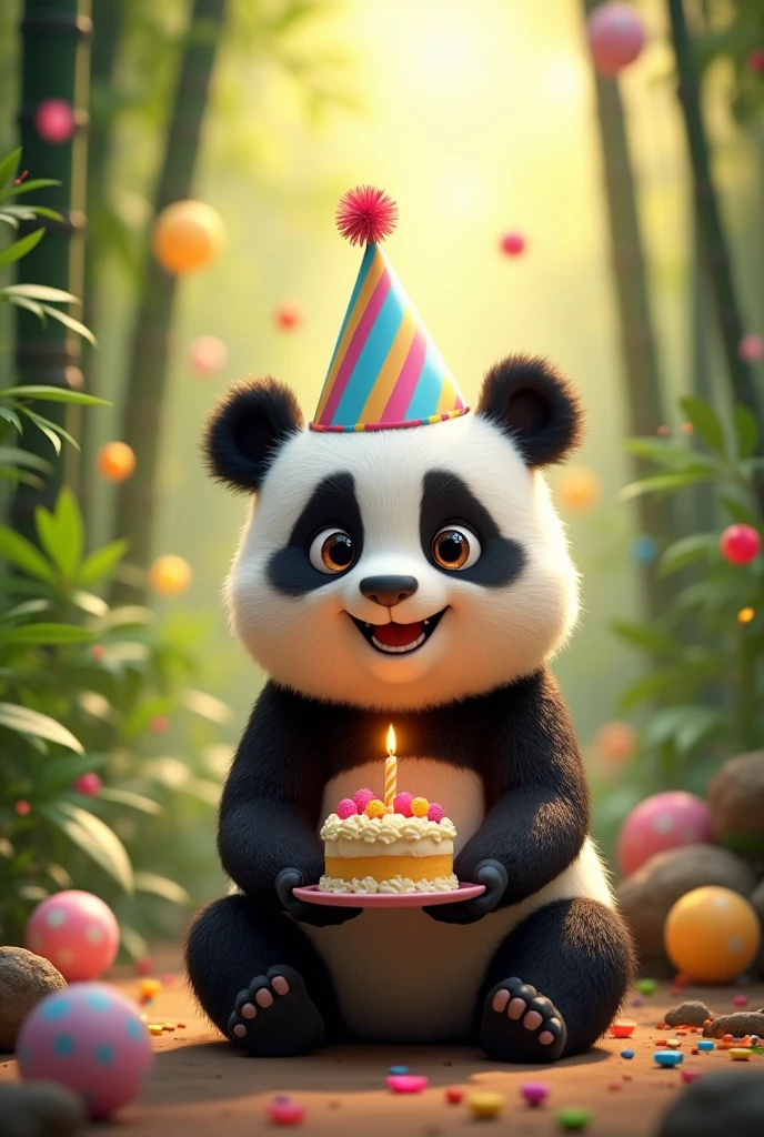 A birthday panda