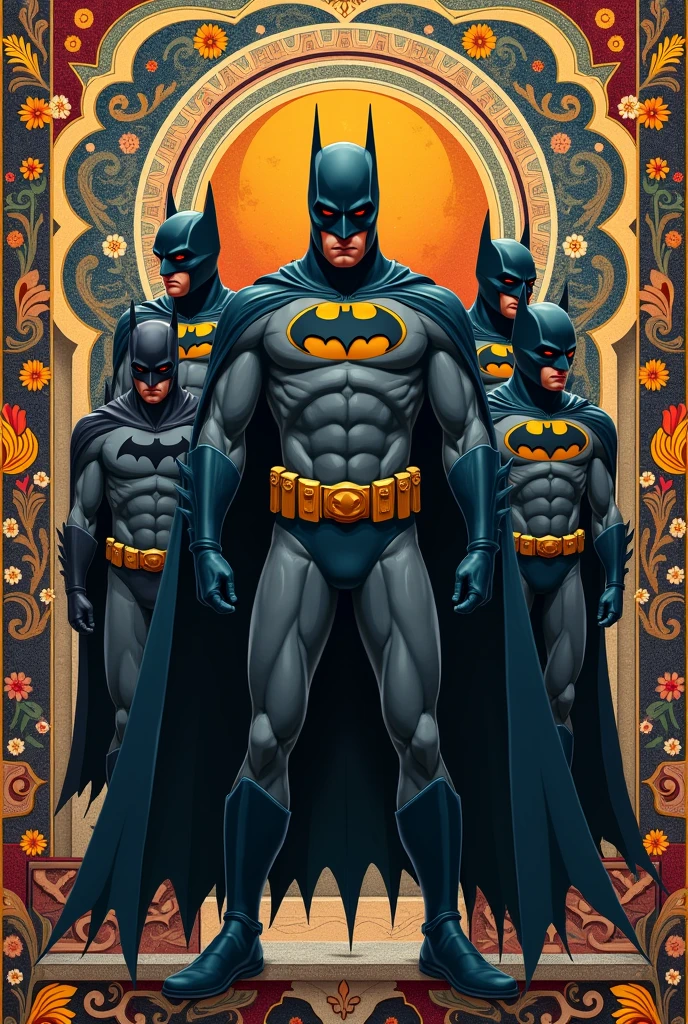 Batmen on indian toilet sheet
