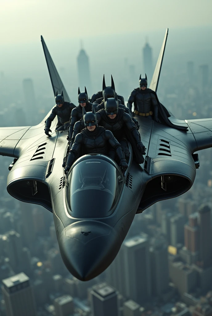 Batmen in airplane