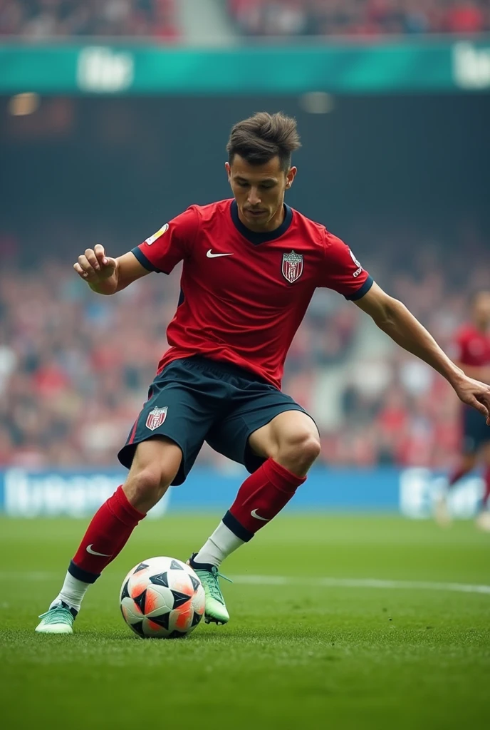 Create a video with a player dribbling