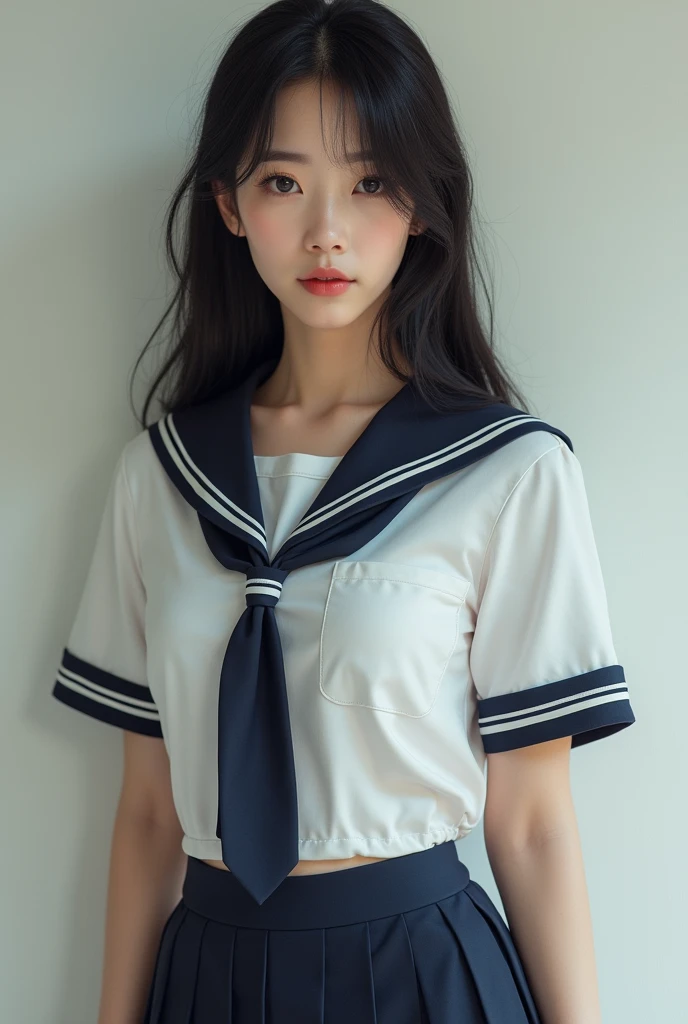 (8k, RAW photo, best quality, masterpiece:1.3),(realistic, photo-realistic:1.37),realistic skin texture,(photorealistic:1.3),(hyperrealistic:1.2),
Korean girl  in student uniform sexy skirt 