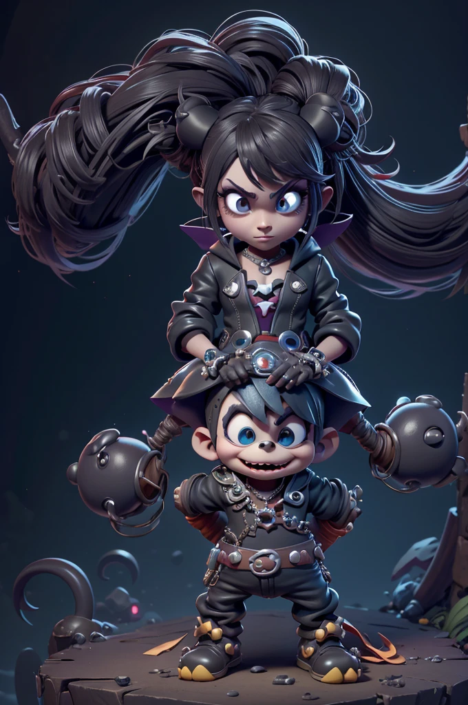 monstros estilos kingdom hearts, baseados em animais,3d style, shadown monster, demons, darkness monster, rayman legends, mickey mouse character style, girl and body, kingdom hearts, malhas leves e quentinhas, cores frias e alegres, portando espada magica, dark mouse in around, (raytrace), peitões