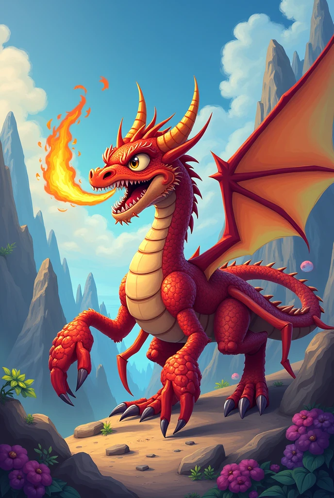 Cartoon Dragon Scorpion