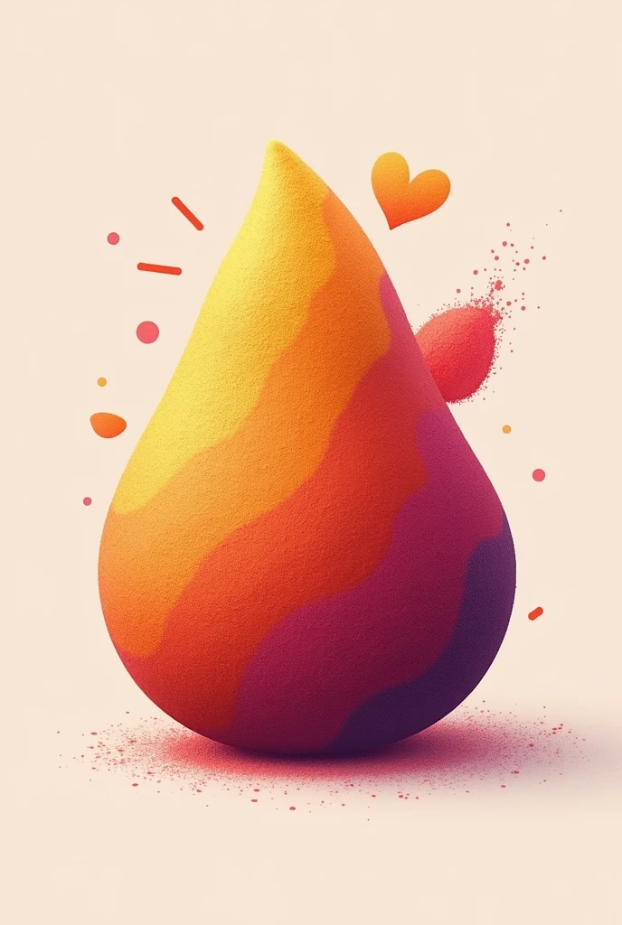 create a logo for a natural product, Its shape is like a gummy candy and its composition is powdered ginger., grape flour, guarana powder and beetroot powder