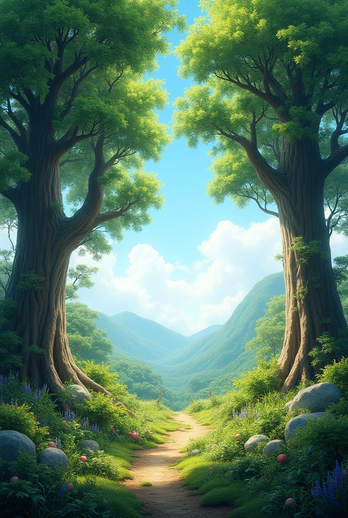 I want you to create an image for me that is related to the earth., that has trees and looks very professional for a university project