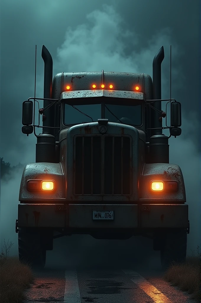 Horror truck image night 