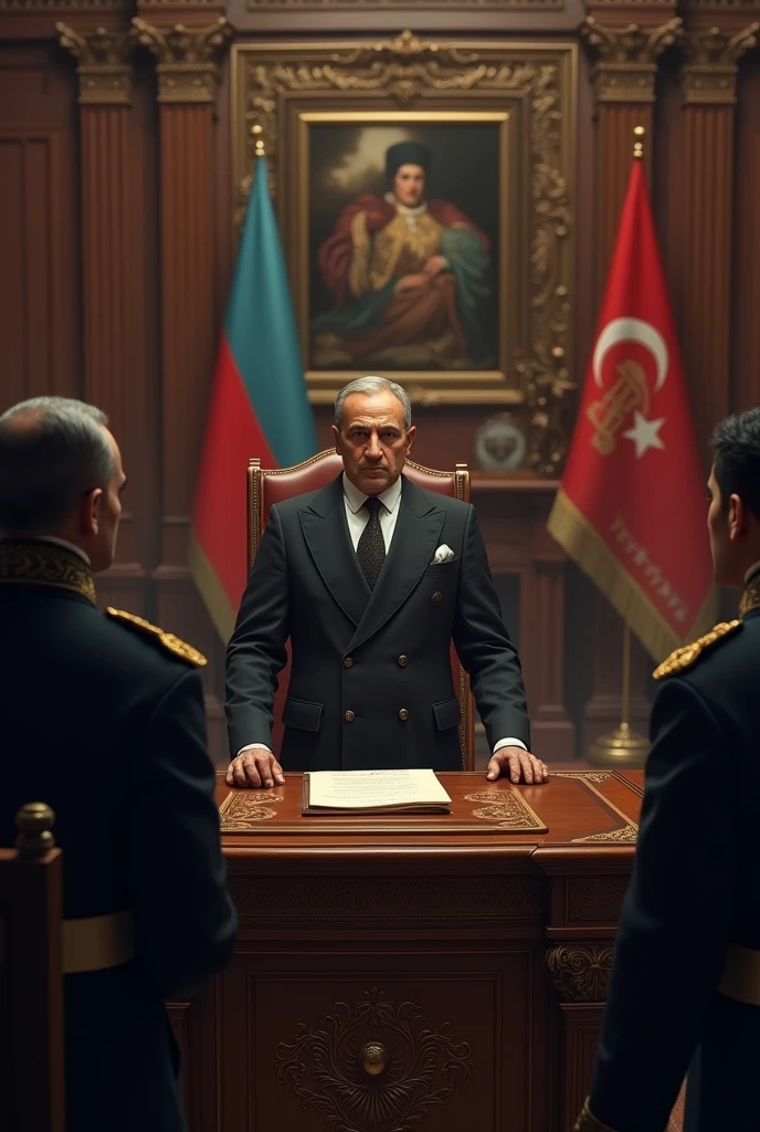 Azerbaijan president dont accept ottoman emperor's message and don't give permission for marriage
