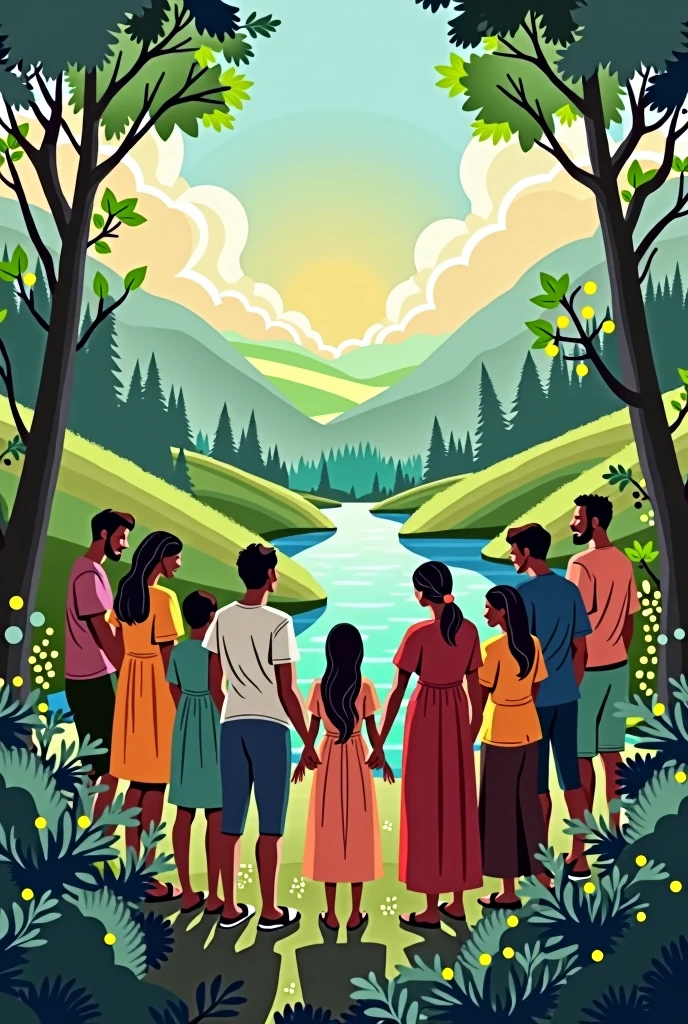 Make a poster about the season of creation 2024