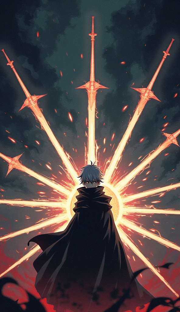 Create a Bankai Portrait, A sword, The rapier becomes a series of interconnected blades surrounding the wielder.,forming a circle. Each blade is connected to the enemy by a spiritual link that can be extended, Paralyze them while delivering a fatal blow from the center blade, hit.